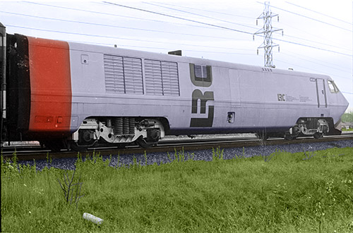 LRC prototype locomotive JV001 in late 1970s